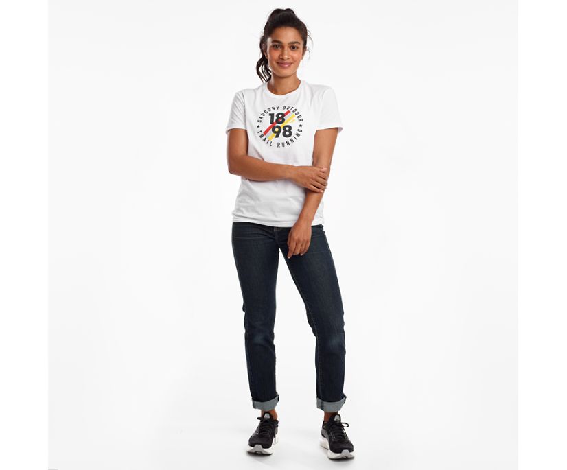 Saucony Rested Short Sleeve Women's Shirts White | AU 291TCEV